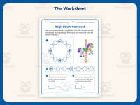 Skip Counting 2s Carousel Worksheet – 2nd Grade Math Practice preview 2