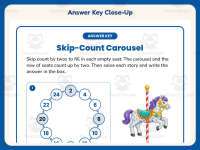 Skip Counting 2s Carousel Worksheet – 2nd Grade Math Practice preview 7