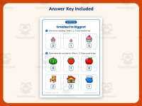 Smallest to Biggest Worksheet – Kindergarten Sequencing & Size preview 3