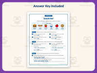 Snack Bar Money Worksheet – 3rd Grade Addition Practice + Answer Key preview 3