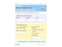 Solid, Liquid, or Gas – States of Matter Sort preview