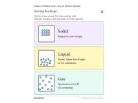 Solid, Liquid, or Gas – States of Matter Sort preview 2