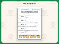 Solve Word Problems Worksheet – 1st Grade Math Practice + Answer Key preview 2