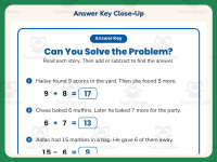 Solve Word Problems Worksheet – 1st Grade Math Practice + Answer Key preview 7