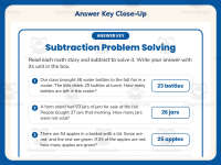 Solving Subtraction Word Problem Worksheet – 2nd Grade Word Problems preview 7