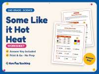 Some Like it Hot Heat Worksheet – 2nd Grade Energy Practice preview
