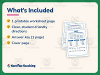Sorting Addition Equations Worksheet – 1st Grade Math Practice preview 5