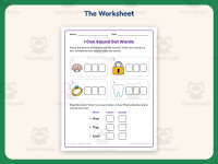 Sound Out Words Worksheet – 1st Grade Fluency Practice + Answer Key preview 2