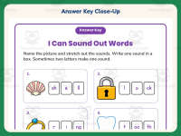 Sound Out Words Worksheet – 1st Grade Fluency Practice + Answer Key preview 7