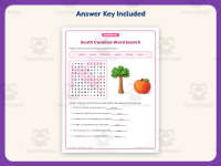 South Carolina Word Search Worksheet – 3rd Grade States Practice preview 3