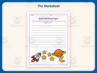 Space Writing Paper – 2nd Grade Solar System & Themed Writing Paper preview 2
