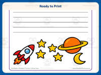 Space Writing Paper – 2nd Grade Solar System & Themed Writing Paper preview 7
