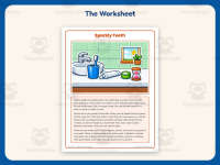 Sparkly Teeth Reading Comprehension Worksheet – 2nd Grade Human Body preview 2