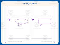 Speech Bubbles Comic Strip Worksheet – 2nd Grade Comic Strips Practice preview 7