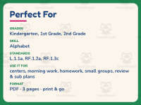 Spelling Long I Worksheet – 1st Grade Alphabet & Long Vowels Practice preview 6
