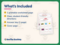 Spelling Short U Worksheet – 1st Grade Short Vowels Practice preview 5