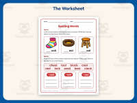 Spelling Words Worksheet – 2nd Grade Consonants & Digraphs Practice preview 2