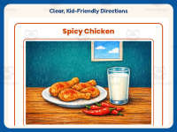 Spicy Chicken Reading Comprehension Worksheet – 2nd Grade Food preview 4