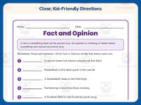 Sports Fact and Opinion Worksheet – 2nd Grade Reading Practice preview 4