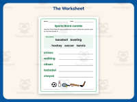 Sports Word Jumble Worksheet – 2nd Grade Grammar Practice + Answer Key preview 2