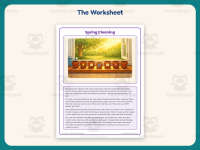 Spring Cleaning Reading Comprehension Worksheet – 4th Grade Practice preview 2
