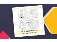 Spring Worksheets – Cut and Paste Activity Set preview