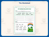 St. Patrick’s Day Alphabetical Order Worksheet – 2nd Grade Practice preview 2