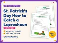St. Patrick’s Day How to Catch a Leprechaun Worksheet – 3rd Grade preview