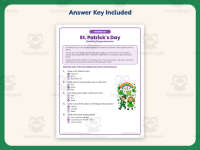 St Patrick’s Day Reading Comprehension Worksheet – 1st Grade Practice preview 3