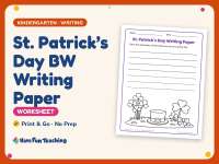 St Patrick’s Day Worksheet: St. Patrick’s Day – Kindergarten Practice preview