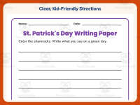 St Patrick’s Day Worksheet: St. Patrick’s Day – Kindergarten Practice preview 4