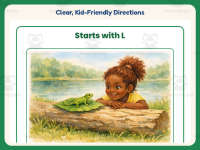 Starts With L Reading Comprehension Worksheet – 1st Grade Alphabet preview 4