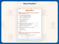 Starts With Q Reading Comprehension Worksheet – 2nd Grade Alphabet preview 7