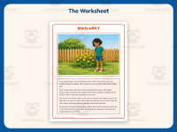 Starts With Y Reading Comprehension Worksheet – 2nd Grade Alphabet preview 2