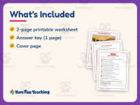 Stay At Home Cow Reading Comprehension Worksheet – 3rd Grade Animals preview 5