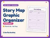 Story Elements Worksheet: Story Map Graphic Organizer – 3rd Grade preview