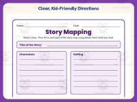 Story Elements Worksheet: Story Map Graphic Organizer – 3rd Grade preview 4