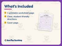 Story Elements Worksheet: Story Map Graphic Organizer – 3rd Grade preview 5