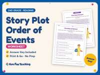 Story Plot Order of Events Worksheet – 2nd Grade Sequencing Practice preview