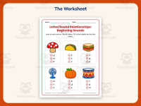 Student Led Beginning Sounds Test Practice Worksheet – Kindergarten preview 2