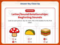 Student Led Beginning Sounds Test Practice Worksheet – Kindergarten preview 7