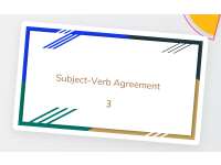 Subject-Verb Agreement Sample - Grades 1-2 Grammar (PPT) preview