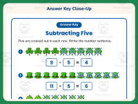 Subtracting Five Writing Equations Worksheet – 1st Grade Subtraction preview 7