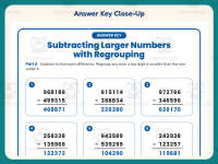 Subtracting Multi-Digit Regrouping Worksheet – 4th Grade Subtraction preview 7