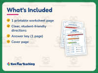Subtracting Three Writing Equations Worksheet – 1st Grade Subtraction preview 5