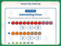 Subtracting Three Writing Equations Worksheet – 1st Grade Subtraction preview 7