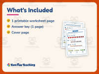 Subtracting Using Pictures Assessment Worksheet – Kindergarten preview 5