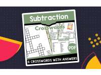 Subtraction Crosswords (PDF) preview