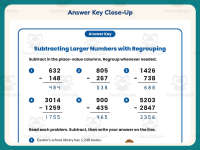 Subtraction Multi-Digit Regrouping Worksheet – 4th Grade Math Practice preview 7