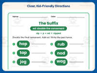 Suffix ED Worksheet – 2nd Grade Suffixes Practice + Answer Key preview 4